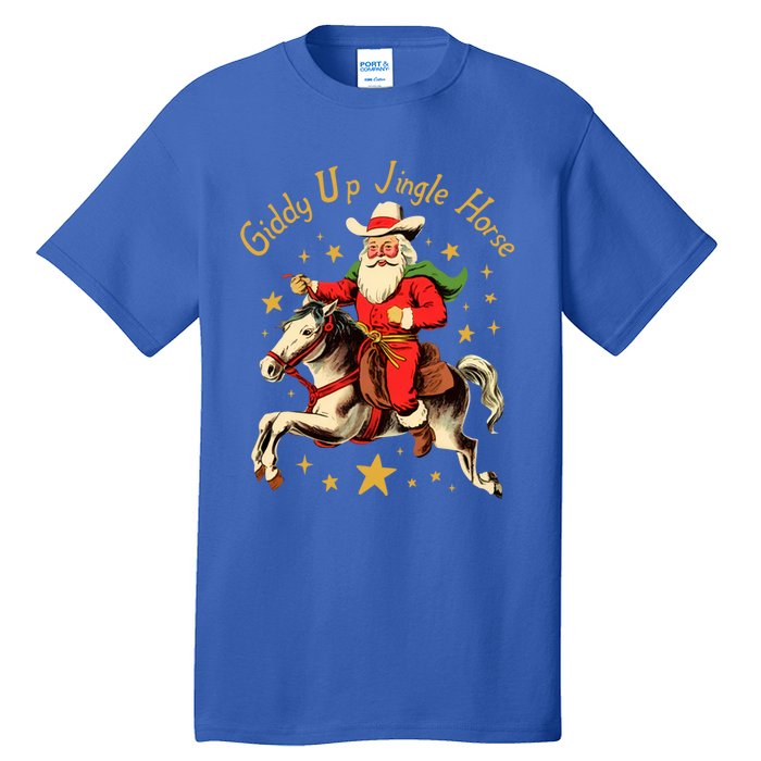 Funny Christmas Giddy Up Jingle Horse Cool Gift Tall T-Shirt