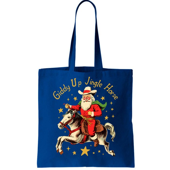 Funny Christmas Giddy Up Jingle Horse Cool Gift Tote Bag