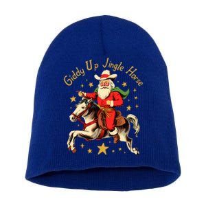 Funny Christmas Giddy Up Jingle Horse Cool Gift Short Acrylic Beanie