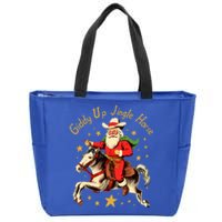 Funny Christmas Giddy Up Jingle Horse Cool Gift Zip Tote Bag