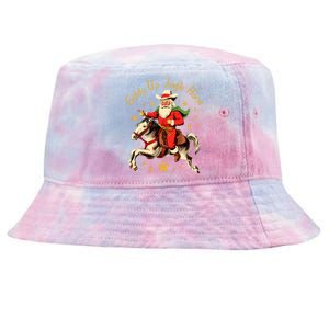 Funny Christmas Giddy Up Jingle Horse Cool Gift Tie-Dyed Bucket Hat