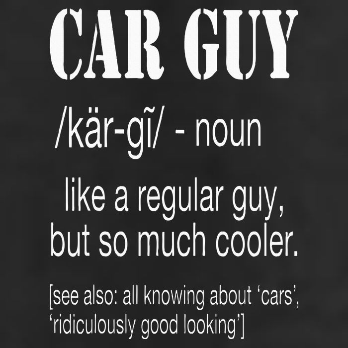 Funny Car Guy Cars Lover Racing Mechanics Car Guy Definition 7 Panel Mesh Trucker Snapback Hat