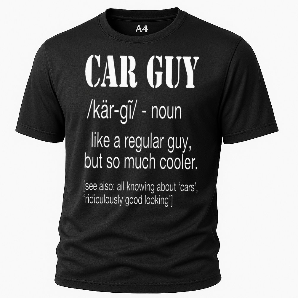 Funny Car Guy Cars Lover Racing Mechanics Car Guy Definition Cooling Performance Crew T-Shirt