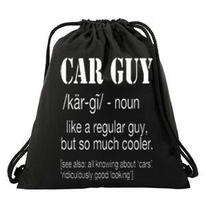 Funny Car Guy Cars Lover Racing Mechanics Car Guy Definition Drawstring Bag