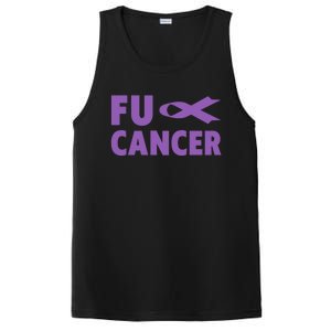 Fuck Cancer Gift Cute Gift Fu Testicular Cancer Awareness Funny Gift PosiCharge Competitor Tank