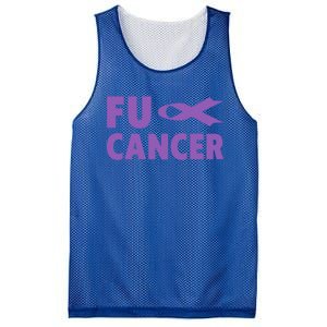 Fuck Cancer Gift Cute Gift Fu Testicular Cancer Awareness Funny Gift Mesh Reversible Basketball Jersey Tank