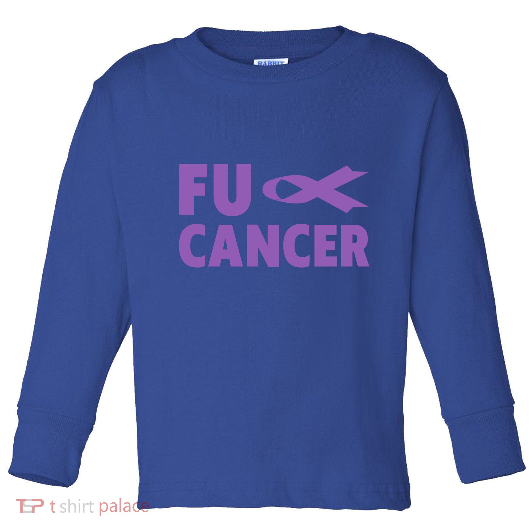 Fuck Cancer Gift Cute Gift Fu Testicular Cancer Awareness Funny Gift Toddler Long Sleeve Shirt