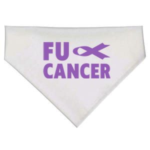 Fuck Cancer Gift Cute Gift Fu Testicular Cancer Awareness Funny Gift USA-Made Doggie Bandana