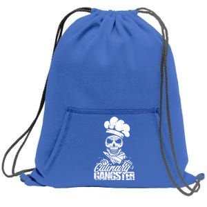 Funny Culinary Gangster Gift Sweatshirt Cinch Pack Bag