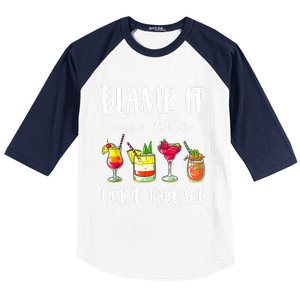 Funny Cruise Gifts Blame It On The Drink Package Baseball Sleeve Shirt