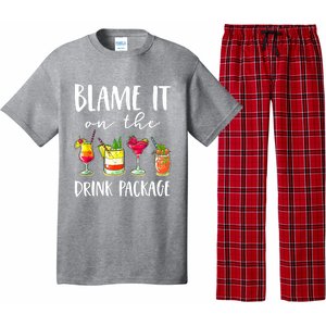 Funny Cruise Gifts Blame It On The Drink Package Pajama Set