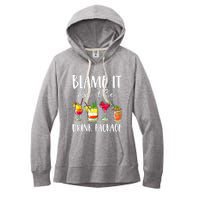 Funny Cruise Gifts Blame It On The Drink Package Women's Fleece Hoodie