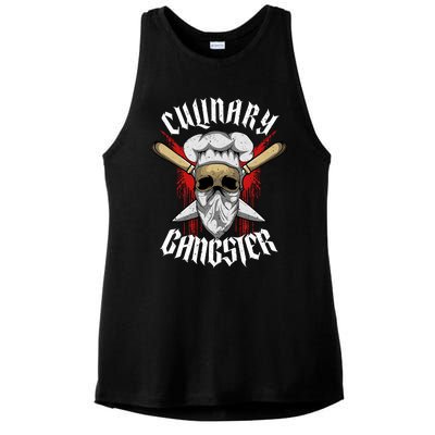 Funny Culinary Gangster The Best Cook In The Kitchen Joke Gift Ladies PosiCharge Tri-Blend Wicking Tank