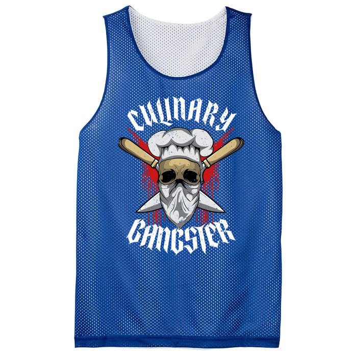 Funny Culinary Gangster The Best Cook In The Kitchen Joke Gift Mesh Reversible Basketball Jersey Tank