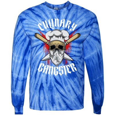 Funny Culinary Gangster The Best Cook In The Kitchen Joke Gift Tie-Dye Long Sleeve Shirt