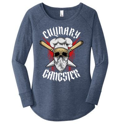 Funny Culinary Gangster The Best Cook In The Kitchen Joke Gift Women's Perfect Tri Tunic Long Sleeve Shirt