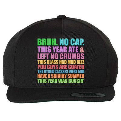 Funny Cringe Gen A Slang Last Day Of School 2025 Wool Snapback Cap