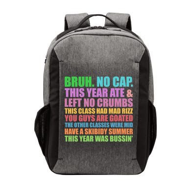 Funny Cringe Gen A Slang Last Day Of School 2025 Vector Backpack