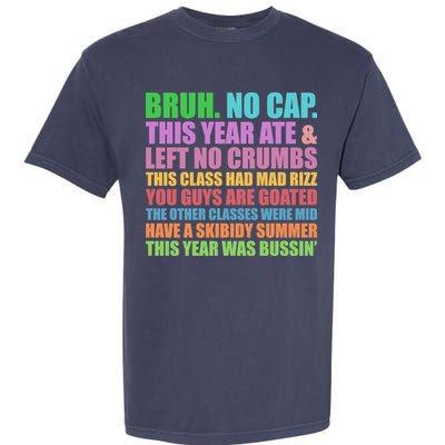 Funny Cringe Gen A Slang Last Day Of School 2025 Garment-Dyed Heavyweight T-Shirt