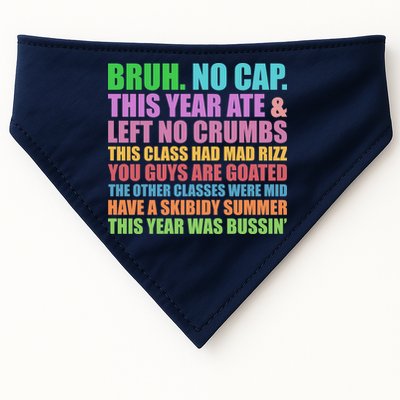 Funny Cringe Gen A Slang Last Day Of School 2025 USA-Made Doggie Bandana