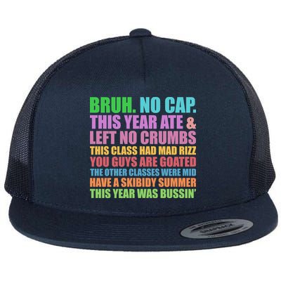 Funny Cringe Gen A Slang Last Day Of School 2025 Flatbill Hat