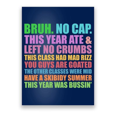 Funny Cringe Gen A Slang Last Day Of School 2025 Poster