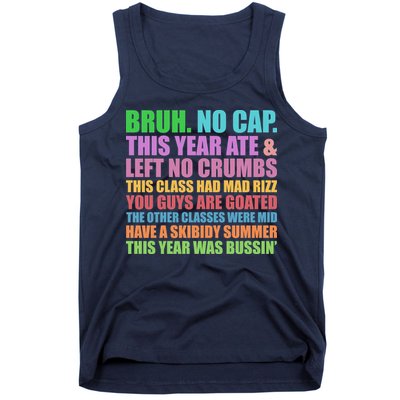 Funny Cringe Gen A Slang Last Day Of School 2025 Tank Top