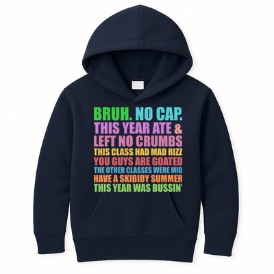 Funny Cringe Gen A Slang Last Day Of School 2025 Kids Hoodie