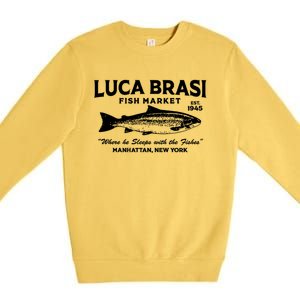 Fishing Cool Gift Premium Crewneck Sweatshirt