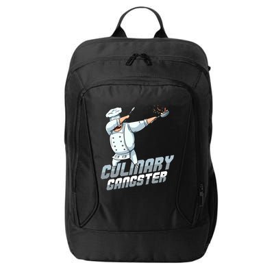 Funny Culinary Gangster Dabbing Chef Kitchen Cook Chef Cute Gift City Backpack