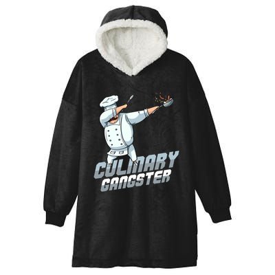 Funny Culinary Gangster Dabbing Chef Kitchen Cook Chef Cute Gift Hooded Wearable Blanket