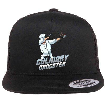 Funny Culinary Gangster Dabbing Chef Kitchen Cook Chef Cute Gift Flatbill Hat
