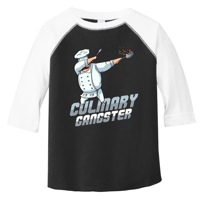 Funny Culinary Gangster Dabbing Chef Kitchen Cook Chef Cute Gift Toddler Fine Jersey T-Shirt