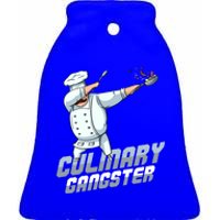 Funny Culinary Gangster Dabbing Chef Kitchen Cook Chef Cute Gift Ceramic Bell Ornament