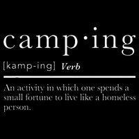 Funny Camping Gifts With Sayings For Campers Camp Definition Cooling Performance Crew T-Shirt