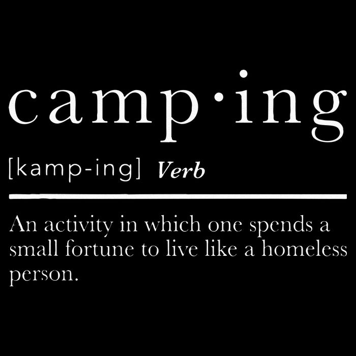 Funny Camping Gifts With Sayings For Campers Camp Definition Cooling Performance Crew T-Shirt