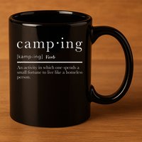Funny Camping Gifts With Sayings For Campers Camp Definition 11oz C Handle Ceramic Mug