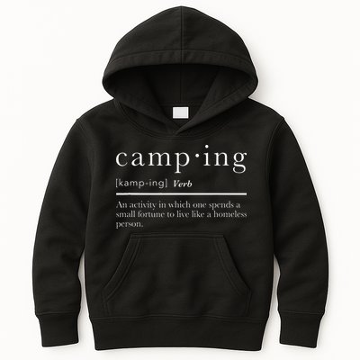 Funny Camping Gifts With Sayings For Campers Camp Definition Kids Hoodie
