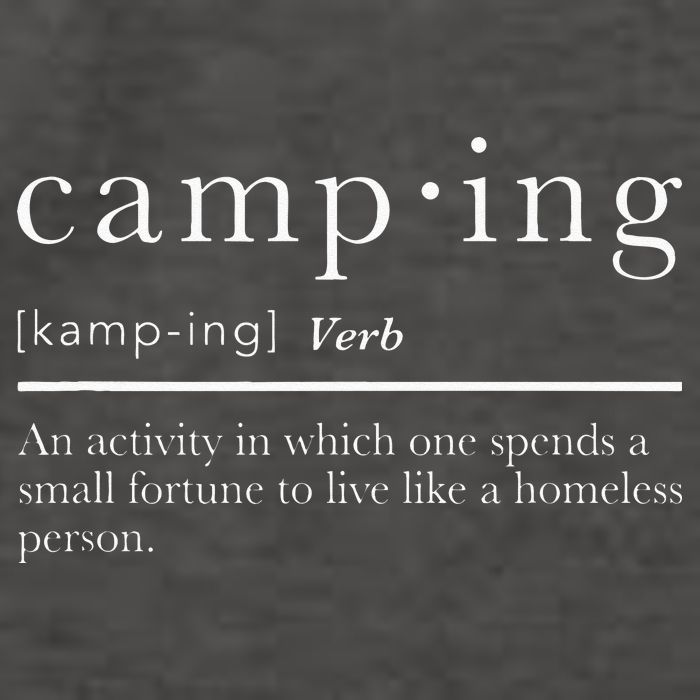 Funny Camping Gifts With Sayings For Campers Camp Definition Vector Backpack