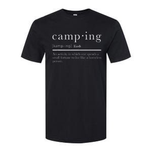 Funny Camping Gifts With Sayings For Campers Camp Definition Softstyle CVC T-Shirt