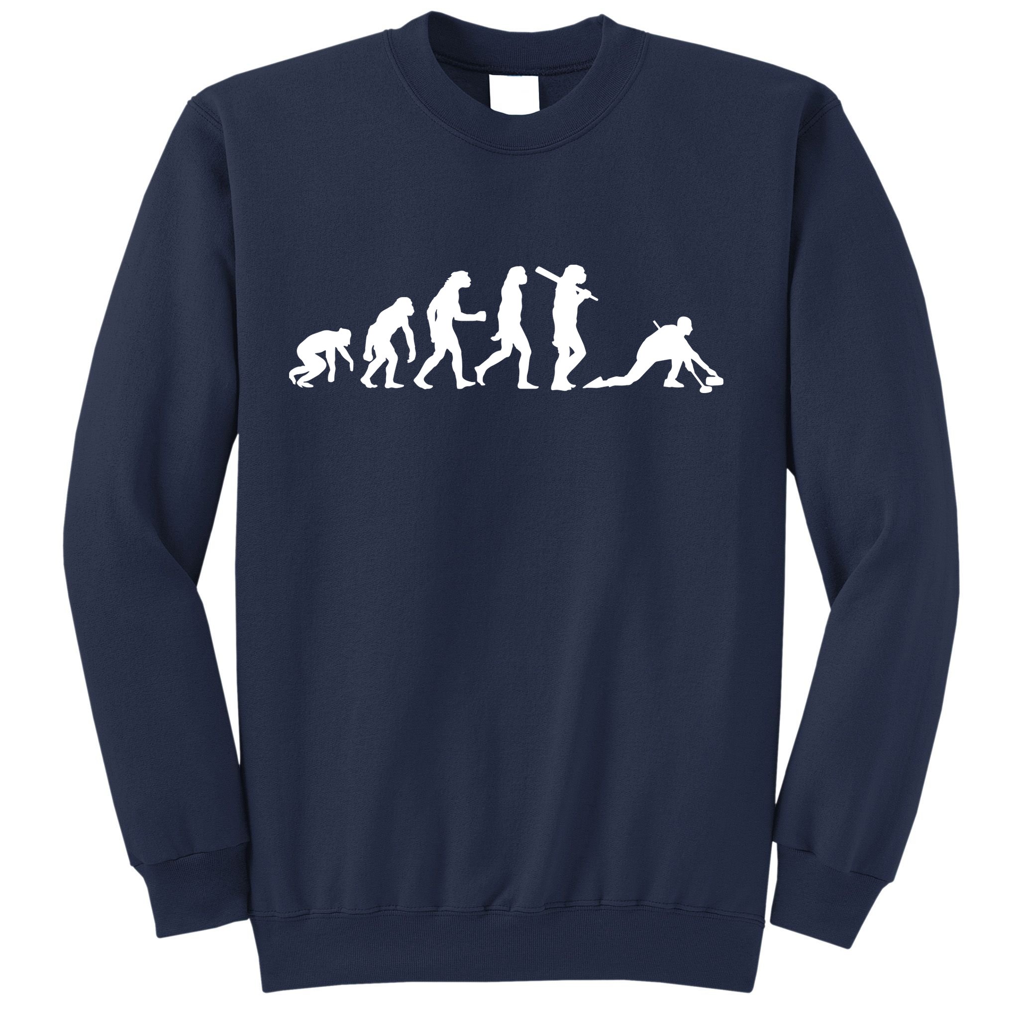 Funny Curling Gift For Men Women Curling Team Stone Player Sweatshirt