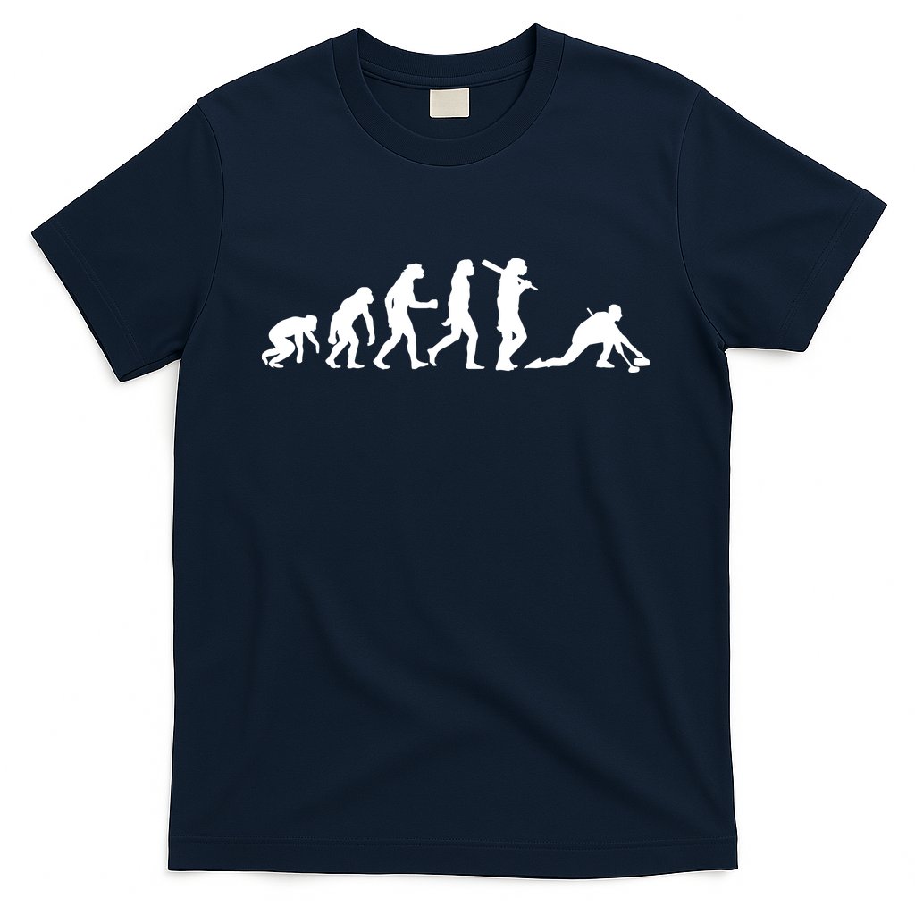 Funny Curling Gift For Men Women Curling Team Stone Player T-Shirt