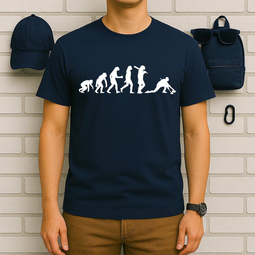 Funny Curling Gift For Men Women Curling Team Stone Player T-Shirt