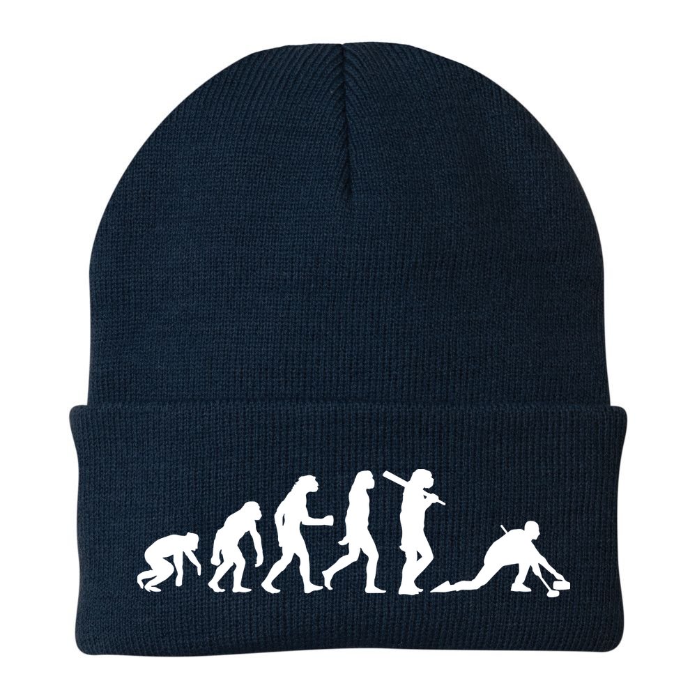 Funny Curling Gift For Men Women Curling Team Stone Player Beanie