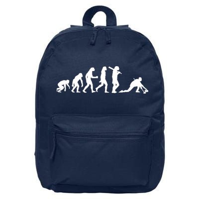 Funny Curling Gift For Men Women Curling Team Stone Player 16 in Basic Backpack