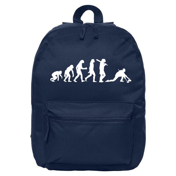 Funny Curling Gift For Men Women Curling Team Stone Player 16 in Basic Backpack