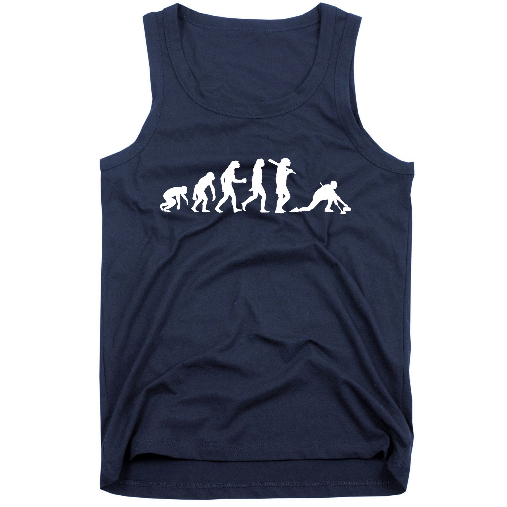 Funny Curling Gift For Men Women Curling Team Stone Player Tank Top