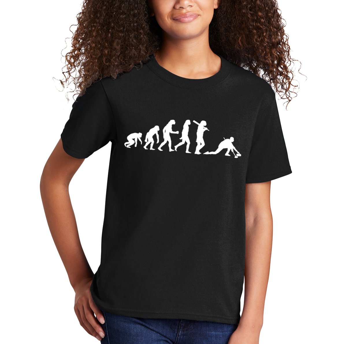 Funny Curling Gift For Men Women Curling Team Stone Player Kids T-Shirt