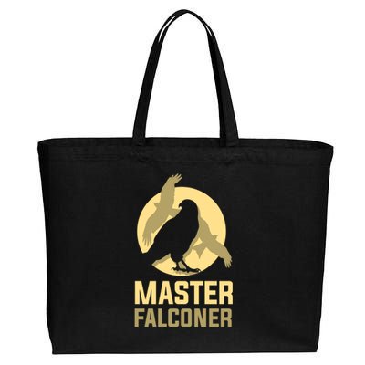 Falconry Cool Gift Master Falconer Gift Cotton Canvas Jumbo Tote