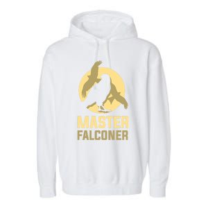 Falconry Cool Gift Master Falconer Gift Garment-Dyed Fleece Hoodie